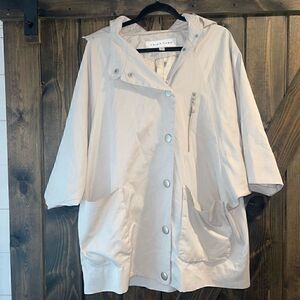 Trina Turk Oversized Poncho Rain Coat